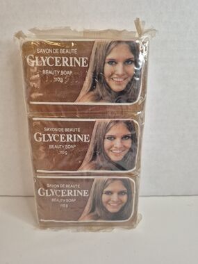 Vintage 3 Pack Glycerine Beauty Bar Soap Made In Greece 70s NOS New